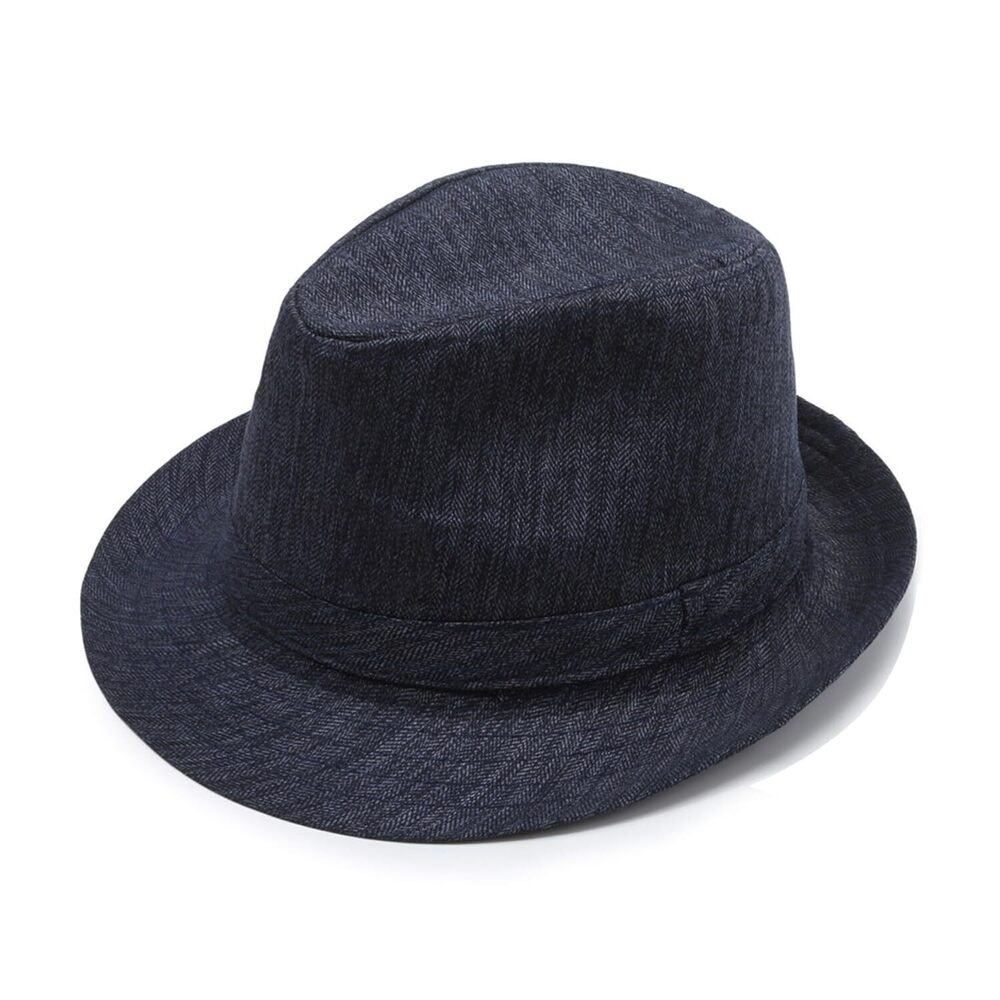 2461 Fedora Hats Unisex 20s Classic Fedora Hat US, Alpha, Large, Dark Blue